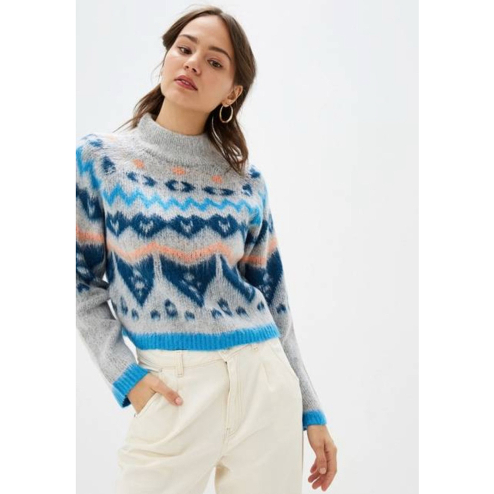 Noisy May Sweater Women's XS Gray Blue